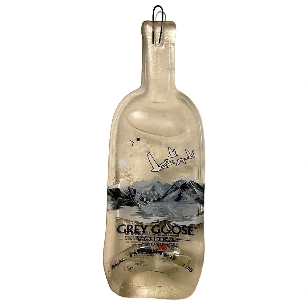Rare Designed Grey Goose Vodka  Bottle Wall Mount bar decor glass alcohol